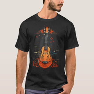Kto Traditional Stringed Instrument Japansk Art T Shirt