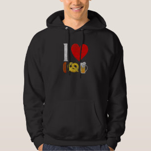 Ktoberfest Ich Kärlek Beer Retro German Bavarian F Hoodie