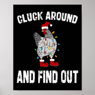 Ktur runt och ta reda på Humor Chicken Älskare-chr Poster