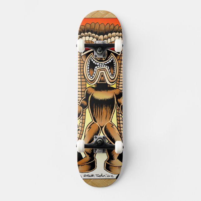 Ku hawaiansk Tiki gud Skateboard Bräda 19,5 Cm (Framsida)