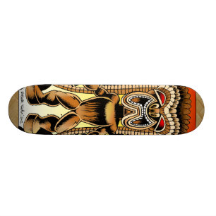 Ku hawaiansk Tiki gud Skateboard Bräda 19,5 Cm