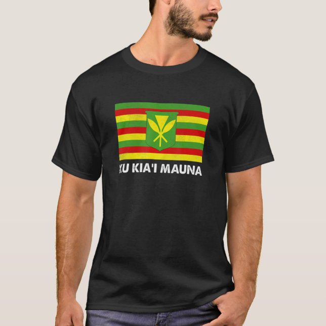Ku Kia Mauna Shirt Vi är Mauna Kea T (Framsida)