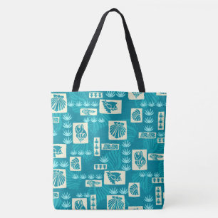 Kua Bay Hawaiian Undersea Snäcka Beach Bag Tygkasse