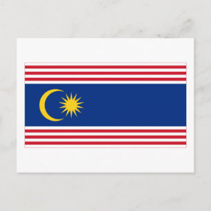 Kuala Lumpur flagga Vykort