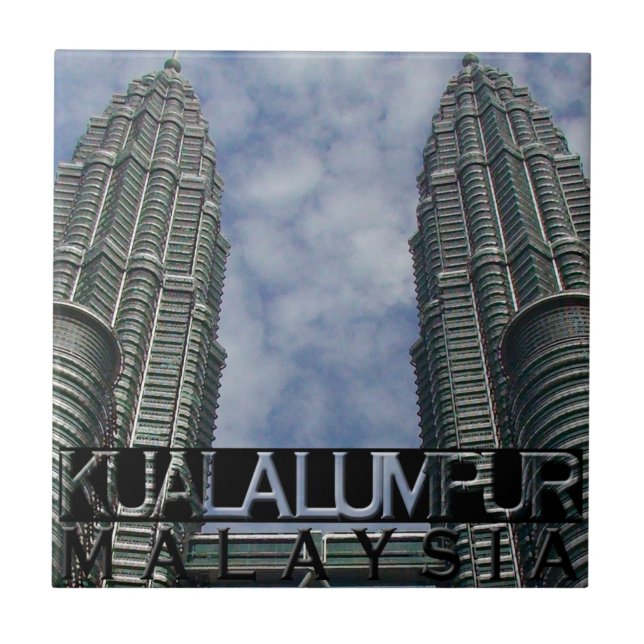 Kuala Lumpur Kakelplatta (Framsidan)