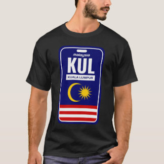 Kuala Lumpur (Kul) Baggage Märkre Sticker T Shirt
