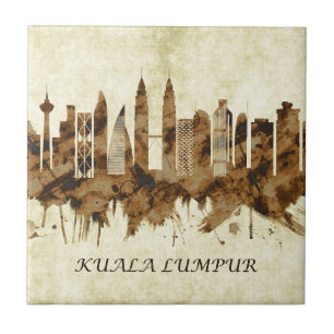Kuala Lumpur Malaysia Cityscape Kakelplatta