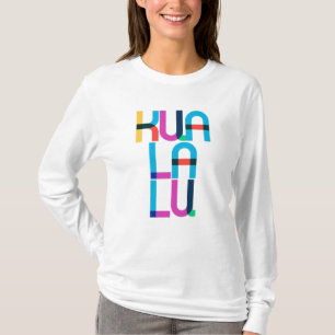 Kuala Lumpur Malaysia Pop Art Brev T Shirt