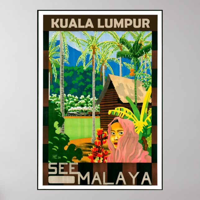 Kuala Lumpur, Malaysia Poster (Framsidan)