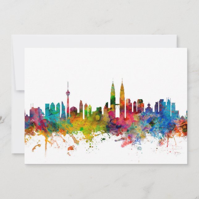 Kuala Lumpur Malaysia Skyline (Framsida)