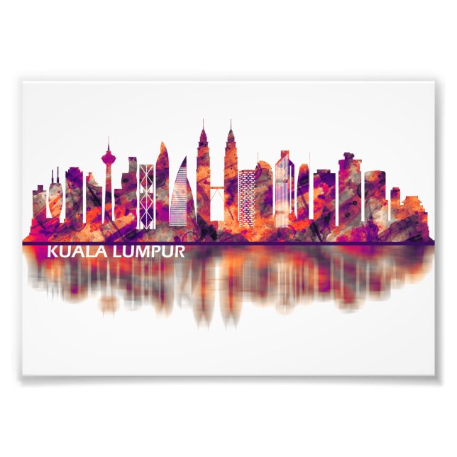 Kuala Lumpur Malaysia Skyline Fototryck (Framsidan)