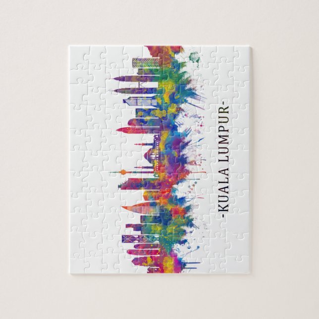 Kuala Lumpur Malaysia Skyline Pussel (Vertikal)