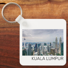 Kuala Lumpur Malaysia Skyline Vintage Souvenir Nyckelring