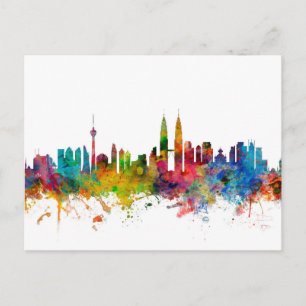 Kuala Lumpur Malaysia Skyline Vykort