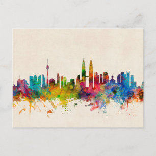 Kuala Lumpur Malaysia Skyline Vykort