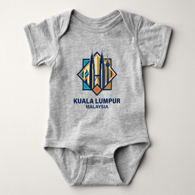 Kuala Lumpur Malaysia Southeast Asia T Shirt (Framsida)
