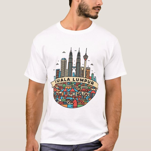 KUALA LUMPUR, MALAYSIA T SHIRT (Framsida)