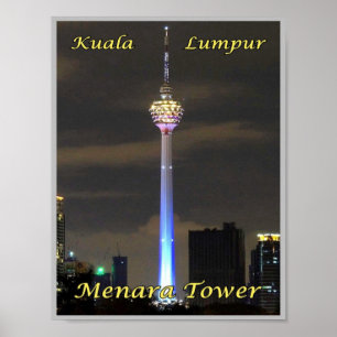 Kuala Lumpur Menara Torn - Malaysia - Poster
