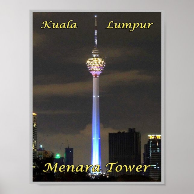 Kuala Lumpur Menara Torn - Malaysia - Poster (Framsidan)