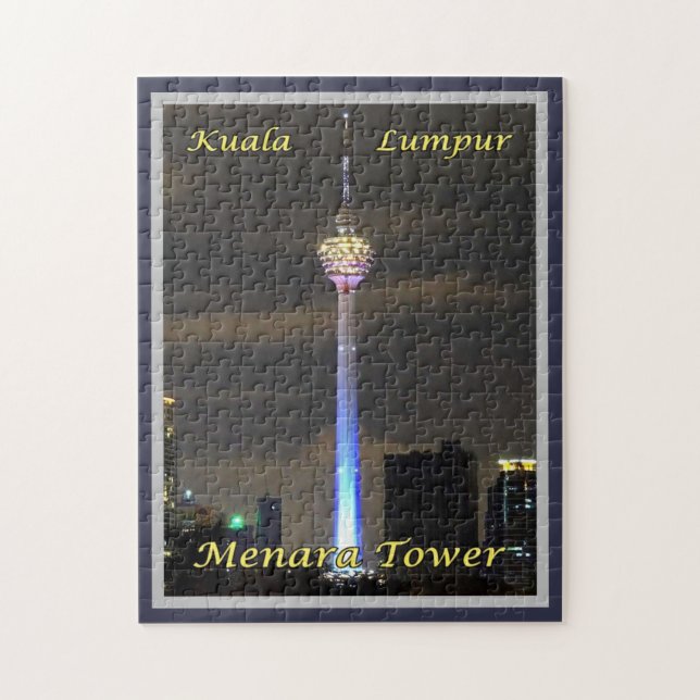Kuala Lumpur Menara Torn - Malaysia - Pussel (Vertikal)