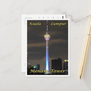 Kuala Lumpur Menara Torn - Malaysia - Vykort