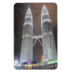 kuala lumpur night torn magnet