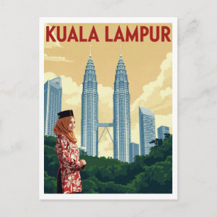 Kuala Lumpur Petronas Twin Towers Vykort