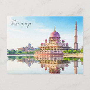 Kuala Lumpur Putra Mosque Putrajaya Malaysia Vykort