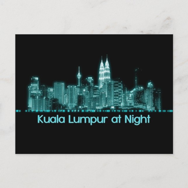 Kuala Lumpur Skyline Vykort (Framsida)