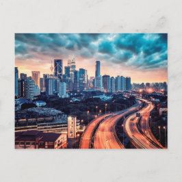 Kuala Lumpur sunset Vykort