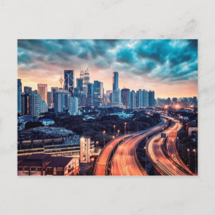 Kuala Lumpur sunset Vykort