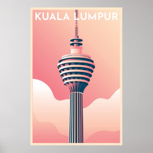 Kuala Lumpur Torn Poster