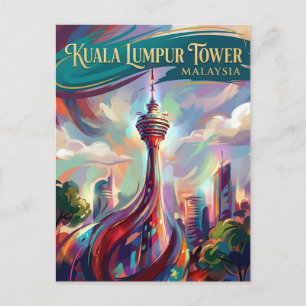 Kuala Lumpur Tower Malaysia Vykort