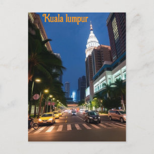 kuala lumpur vintage resor vykort
