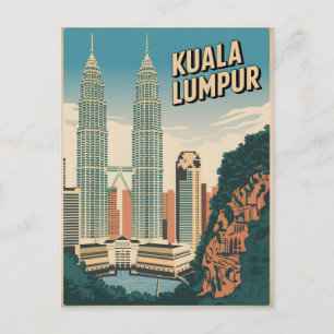 Kuala Lumpur vintage Vykort