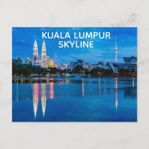 Kuala Lumpurutsikt Vykort