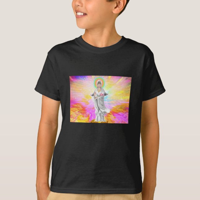 Kuan Yin bönutslagsplats Tee Shirt (Framsida)