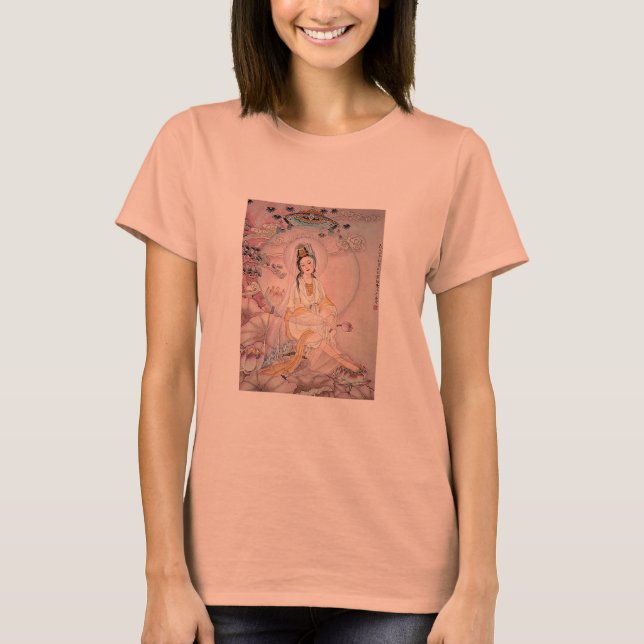 Kuan Yin; Buddistisk gudinna av medkänsla T-shirt (Framsida)