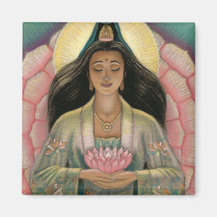 Kuan Yin gudinna av medkänsla Magnet
