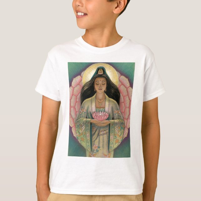 Kuan Yin gudinna av medkänsla T Shirt (Framsida)