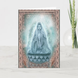 Kuan Yin hälsningkort Kort