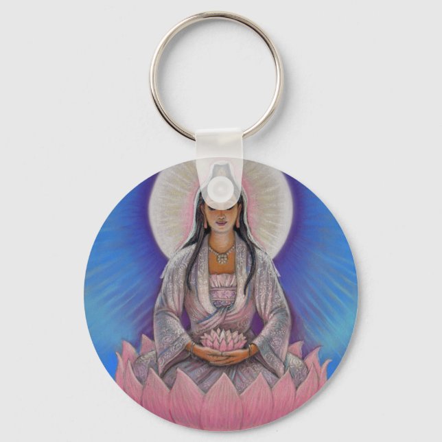 Kuan Yin Keychain Nyckelring (Framsida)