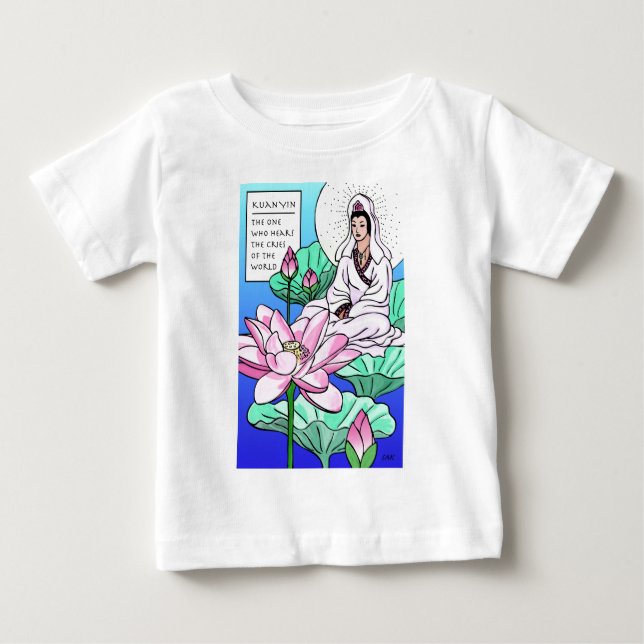 Kuan Yin, Quan Yin, hör dina Gråter Tee Shirt (Framsida)