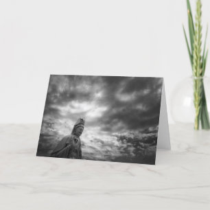 Kuan Yin Statue Fine Art Photograph Helgkort