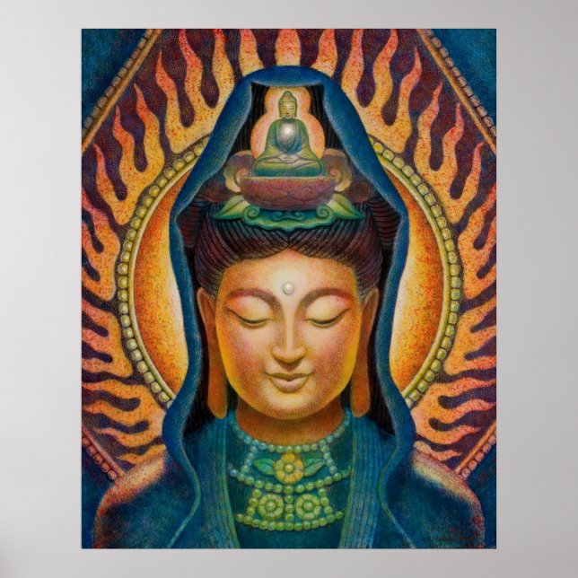 "Kuan Yins Flame" poster (Framsidan)