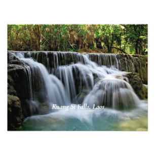 Kuang Si Falls, Laos Fototryck