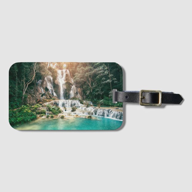 Kuang Si Falls| Luang Prabang Bagagebricka (Framsida horisontal)