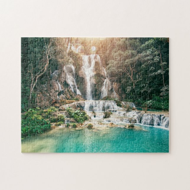 Kuang Si Falls| Luang Prabang Pussel (Horisontell)