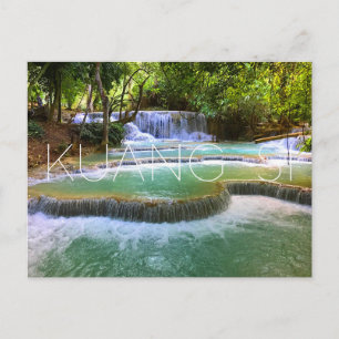 Kuang Si vattenfall, Laos vykort