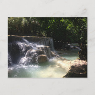 Kuang Si Waterfalls Vykort